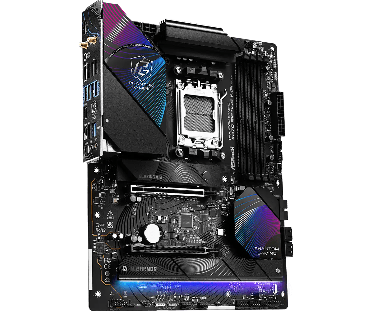 ASRock X870 Riptide WiFi AMD AM5 Socket Gaming Motherboard | 90 - MXBPP0 - A0UAYZ - 4710483949357 - Vektra Computers LLC ASRock X870 Riptide WiFi AMD AM5 Socket Gaming Motherboard | 90 - MXBPP0 - A0UAYZ - 4710483949357 - Vektra Computers LLC